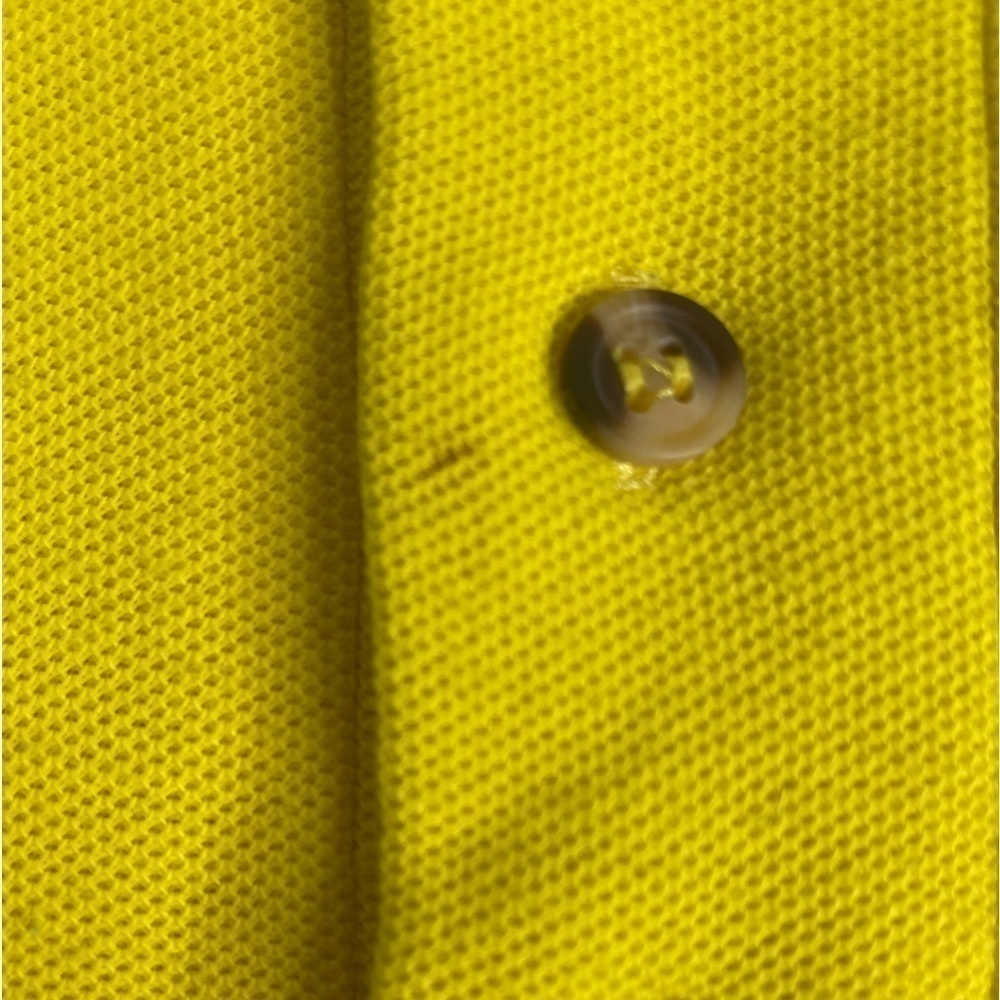 Vintage 1995 Ferrari Men’s Yellow Short Sleeve Polo Shirt - Picture 3 of 6